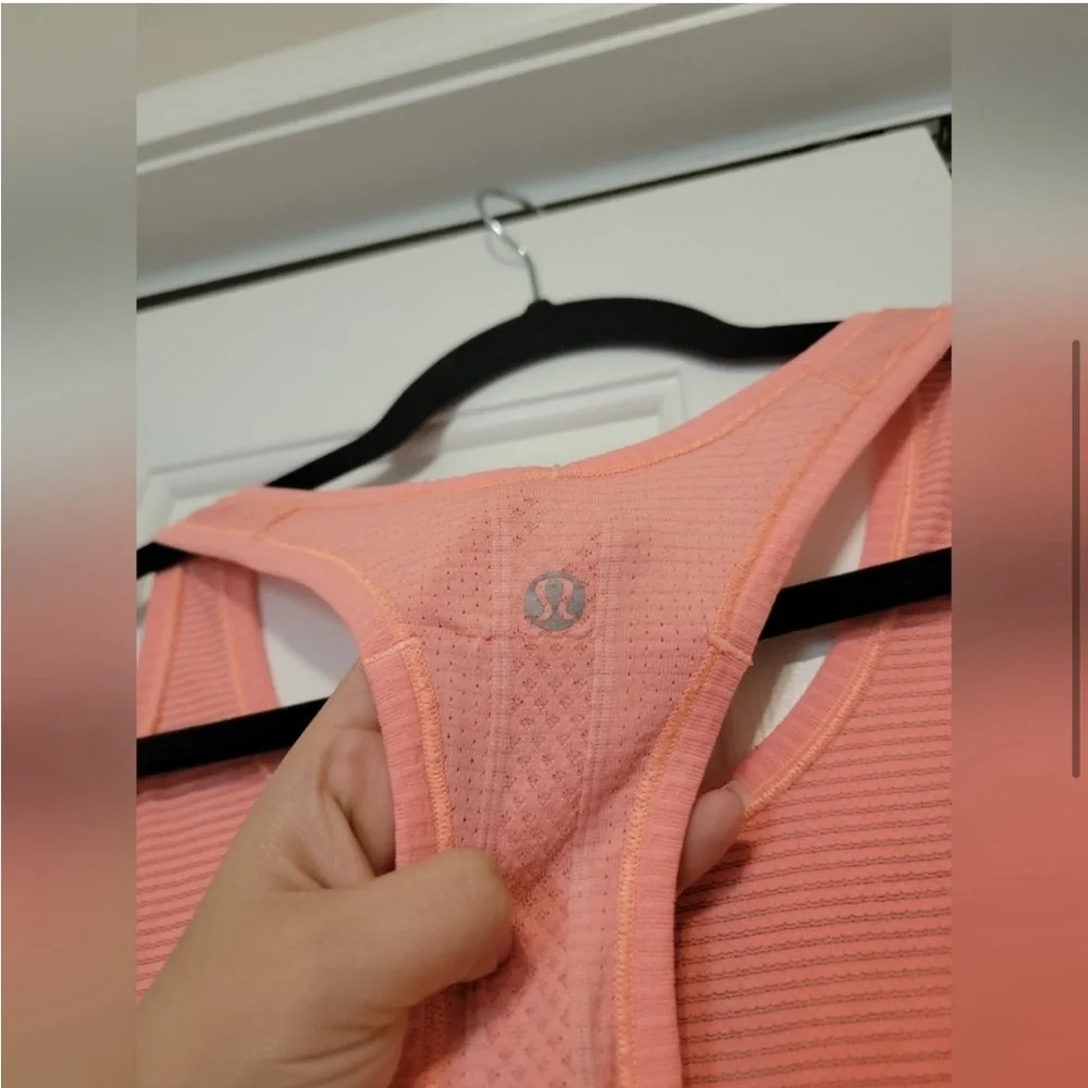 LULULEMON Peach Swiftly Tank Top, 6 - Picture 4 of 4